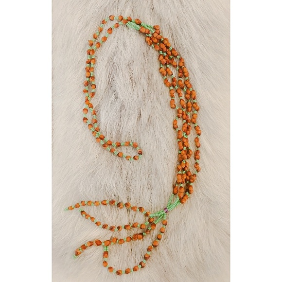 Handmade Cherokee Juniper Seed Necklace - Picture 3 of 4